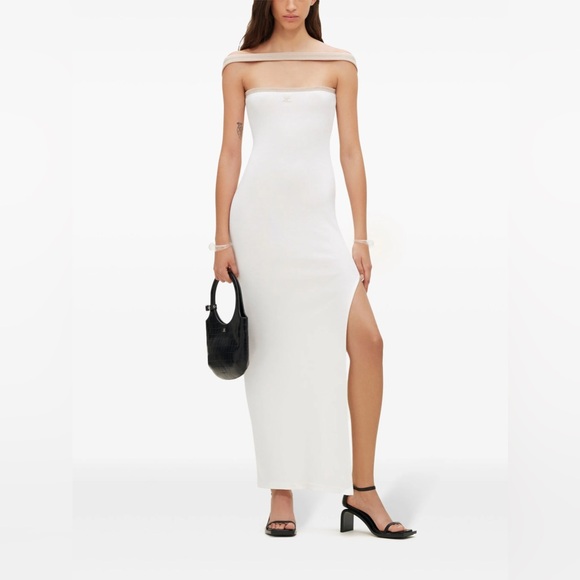 Courrèges Elegant White Dress - Picture 1 of 4